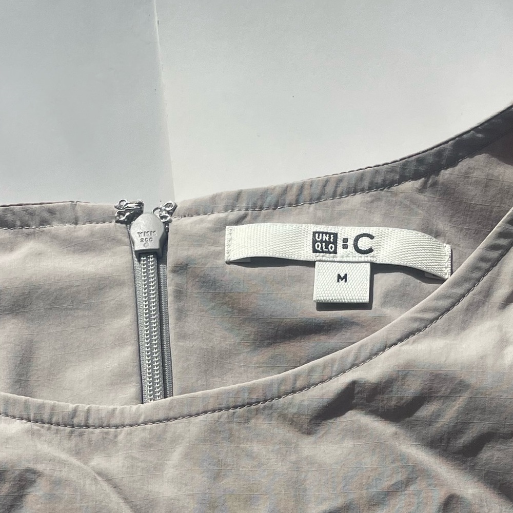 UNIQLO : C Gathered Midi Dress – Size Medium – Modern Minimalist Neutral - Picture 10 of 10